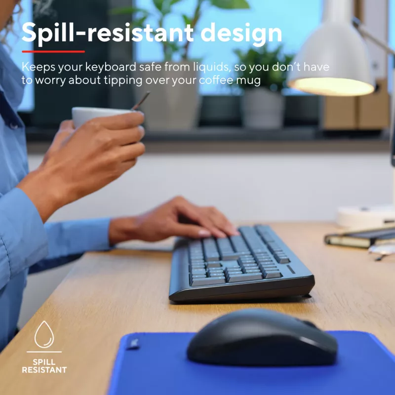 Teclado y ratón Trust Primo incluidos oficina RF inalámbrico QWERTZ alemán negro