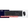 Teclado y ratón Trust Primo incluidos oficina RF inalámbrico QWERTZ alemán negro