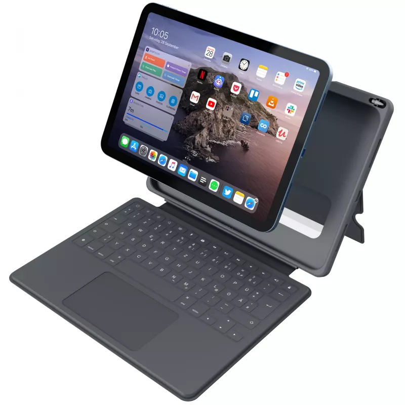 Teclado ASTAR DEQSTER Smart Rugged Touch Plus para iPad 10,9