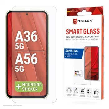 Cristal inteligente Displex (9H) para Samsung Galaxy A36/A56, adhesivo de montaje, irrompible