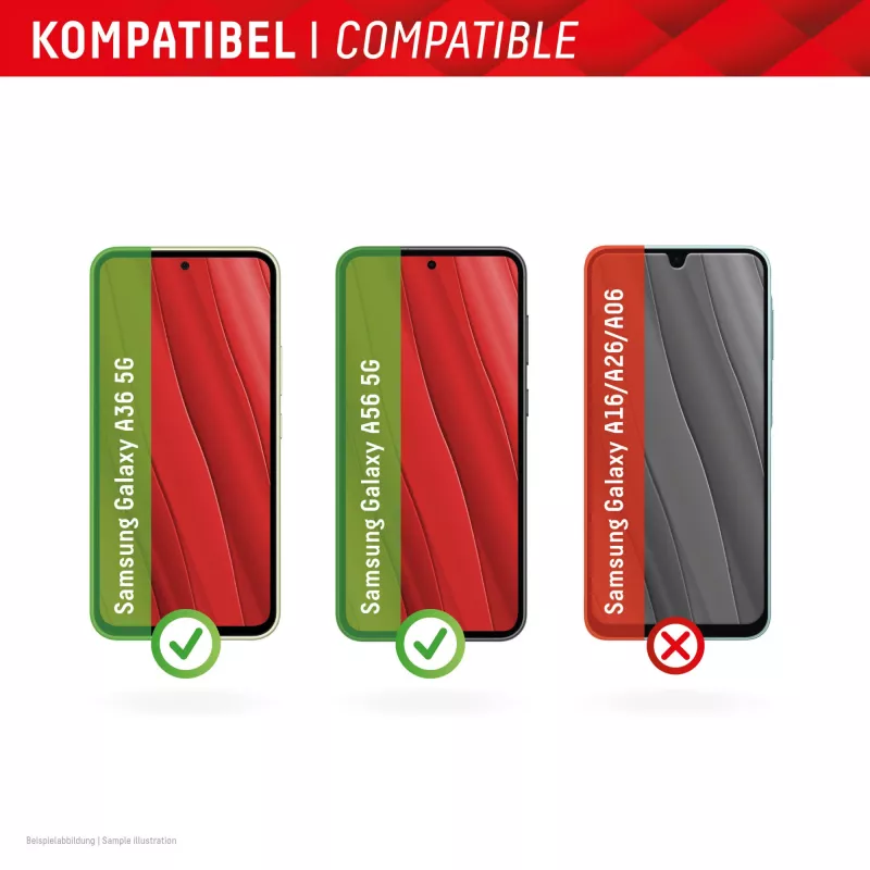 Cristal inteligente Displex (9H) para Samsung Galaxy A36/A56, adhesivo de montaje, irrompible