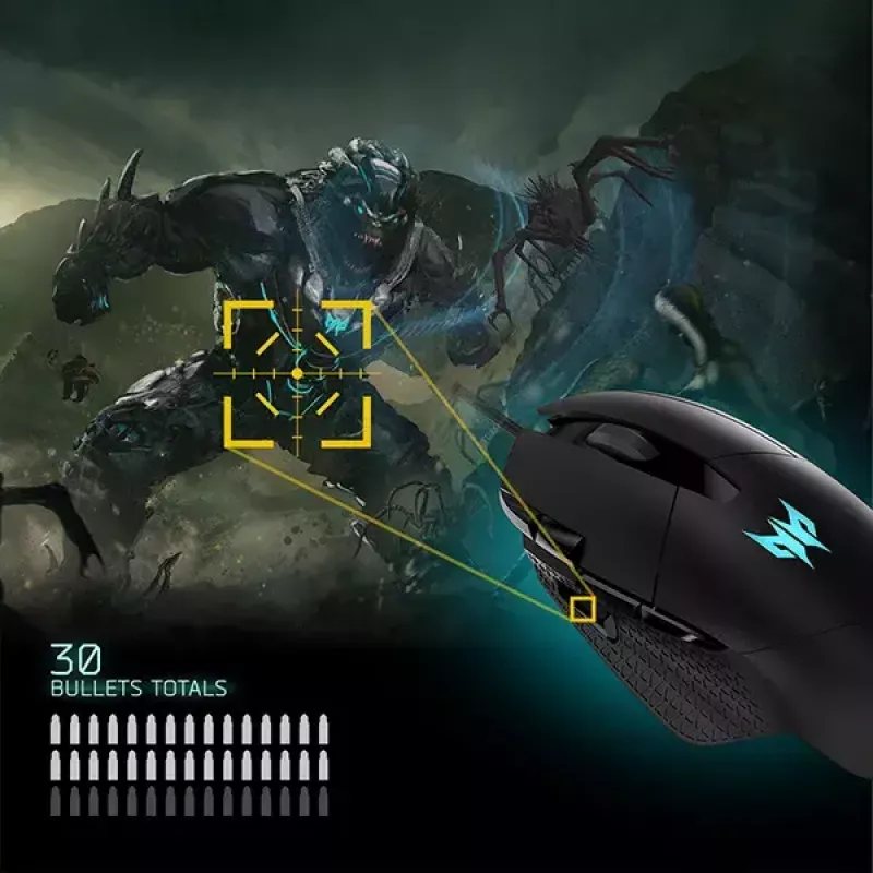 Ratón gaming Acer Predator Cestus 315 USB Type-A