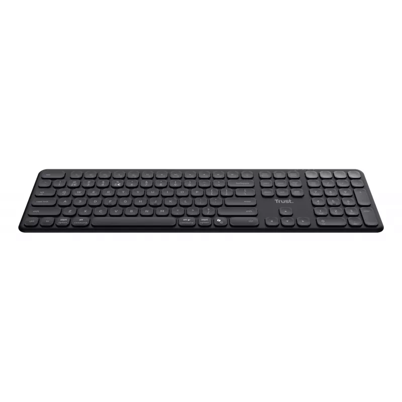 Teclado Trust Vaiya hogar/oficina RF inalámbrico + Bluetooth QWERTZ alemán negro