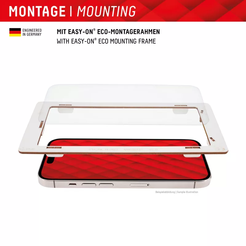 Protector de pantalla Displex (10H) para Google Pixel 8a, marco de montaje Eco, resistente a arañazos