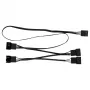 Cable PWM sharing Arctic PST Cable Rev. 2 para 4 ventiladores PWM, conectores PWM de 4 pines, negro