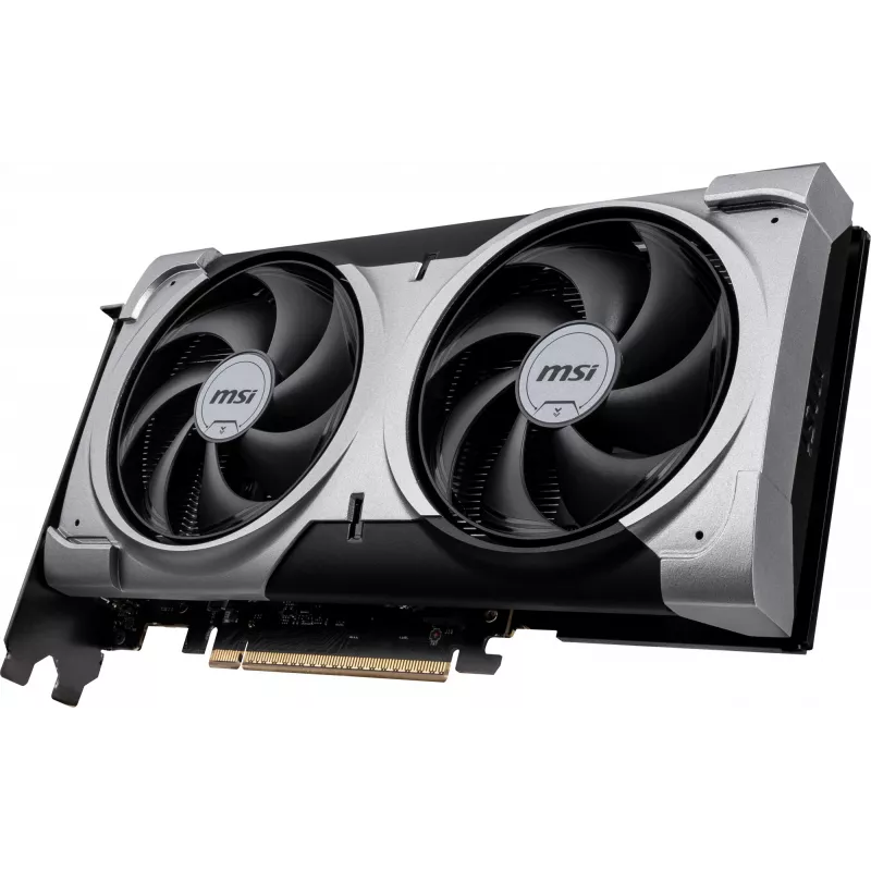 Tarjeta gráfica MSI GeForce RTX 5060 Ti 16 GB GDDR7, PCIe 5.0, 128 bits, 2602 MHz boost, 180 W, 2 ventiladores