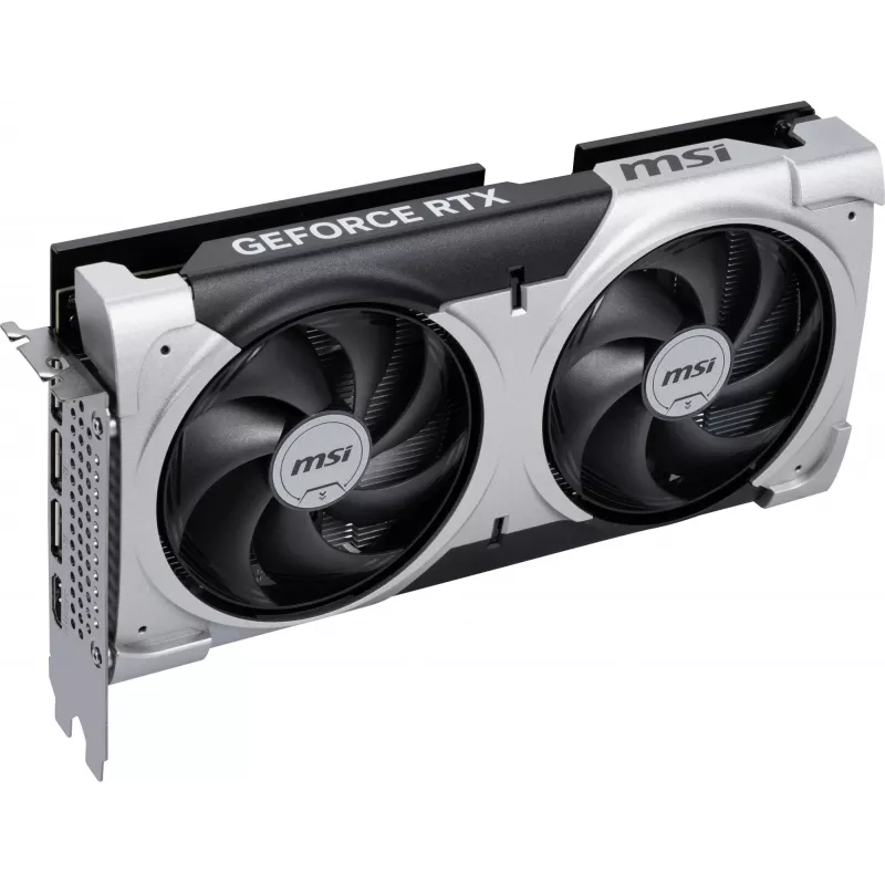 Tarjeta gráfica MSI GeForce RTX 5060 Ti 16 GB GDDR7, PCIe 5.0, 128 bits, 2602 MHz boost, 180 W, 2 ventiladores