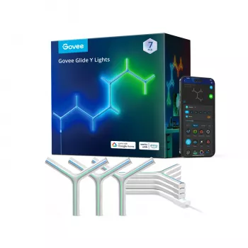 Lámpara de pared inteligente Govee Glide RGBIC Y Lights Wi-Fi/Bluetooth 72 W