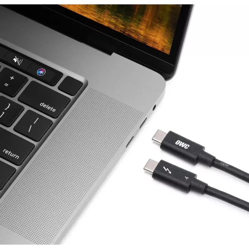 Cable Thunderbolt OWC OWCCBLTB4C2.0M 2m 40 Gbit/s Negro