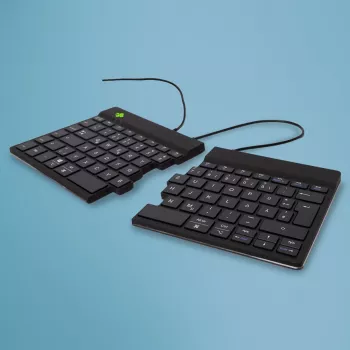 R-Go Tools Teclado Ergonómico R-Go Split Break v2 con software break, teclado ergonómico split, QWERTZ (DE), con cable, negro
