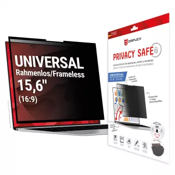Displex PRIVACY SAFE filtro de privacidad extraíble de 2 vías para portátil/notebook (sin marco/frameless) 15,6