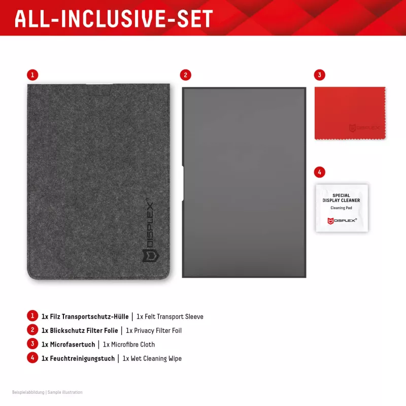 Displex PRIVACY SAFE filtro de privacidad extraíble de 2 vías para portátil/notebook (sin marco/frameless) 15,6