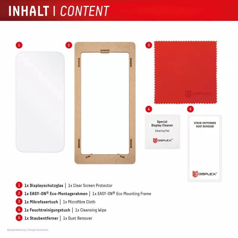 Displex protector de pantalla (10H) para Google Pixel 9a, marco de montaje Eco, resistente a arañazos