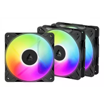 Ventilador de carcasa ARCTIC Freezer P12 Pro Reverse A-RGB - pack de 3 12 cm Negro 3 uds.