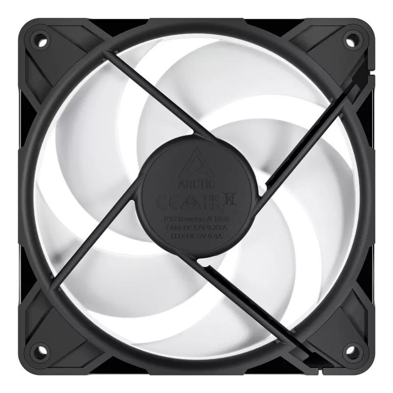 Ventilador de carcasa ARCTIC Freezer P12 Pro Reverse A-RGB - pack de 3 12 cm Negro 3 uds.