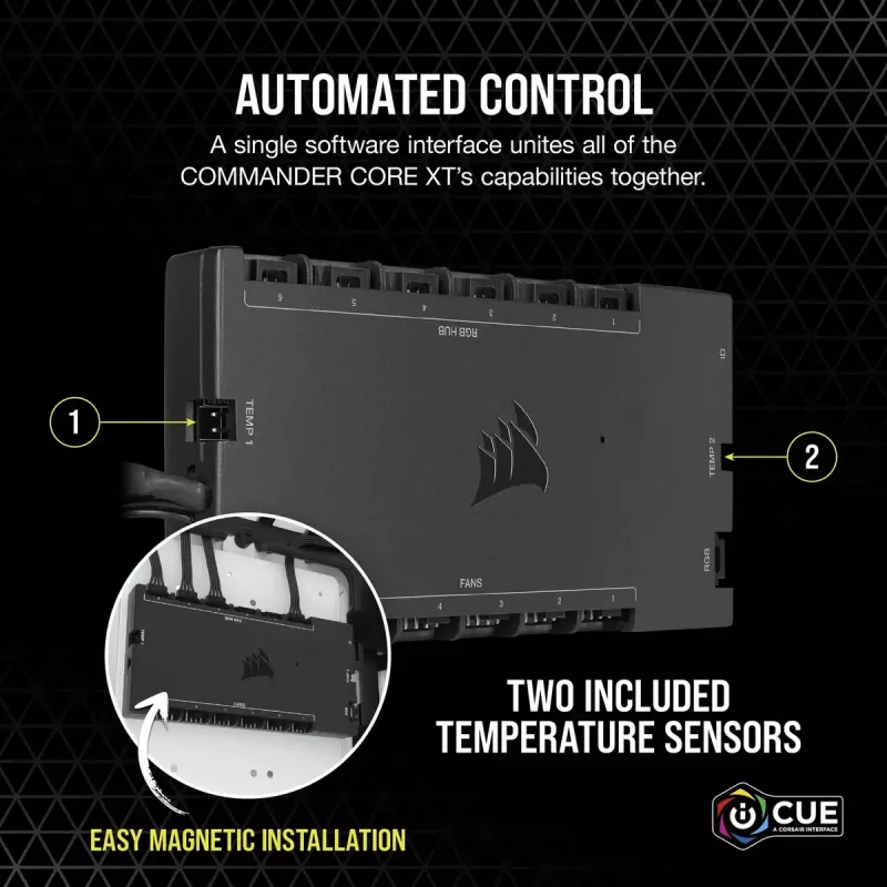 Controlador de velocidad de ventilador Corsair iCUE Commander Core XT