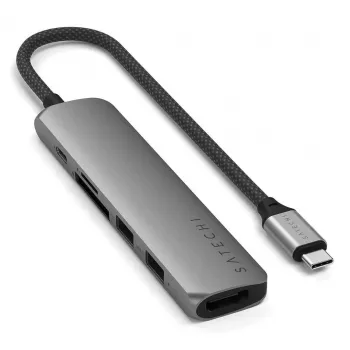 Hub Satechi ST-P6SM USB Type-C 10000 Mbit/s Gris