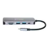 Hub USB-C 5 en 1 con lector de tarjetas D-Link DUB-2325 USB Type-C Gris