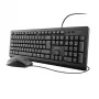 Teclado y ratón Trust Primo incluidos Oficina USB Alemán Negro