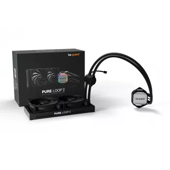 be quiet! Pure Loop 2 | 240mm Refrigeración líquida todo en uno para procesador 12 cm Negro 1 ud.