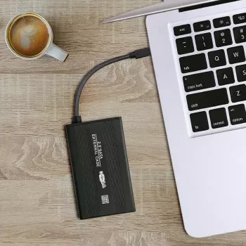 Carcasa para HDD/SSD QOLTEC 51861 para unidades SATA3 de 2,5