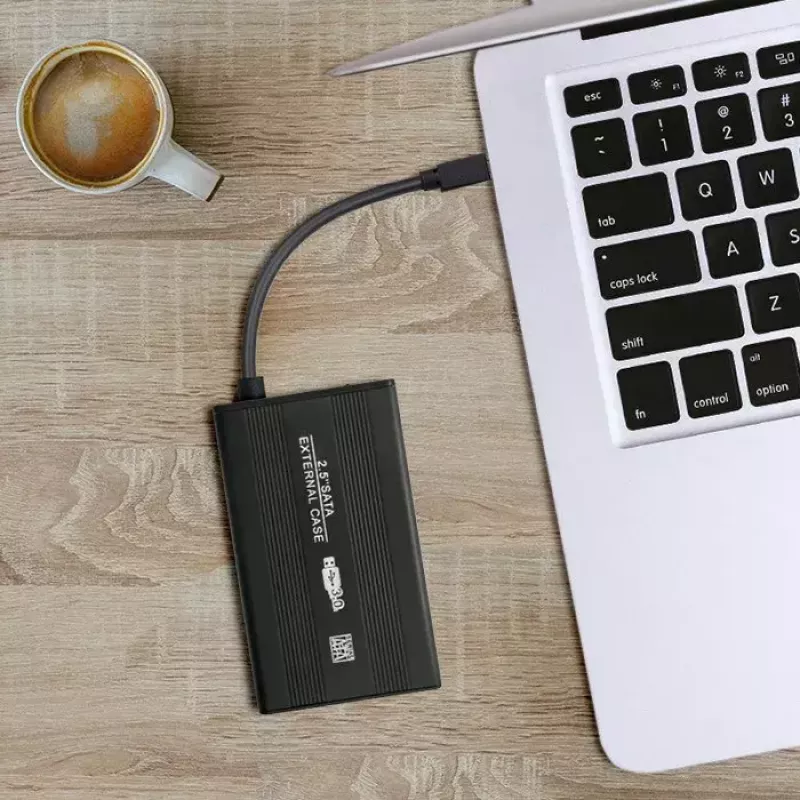 Carcasa para HDD/SSD QOLTEC 51861 para unidades SATA3 de 2,5