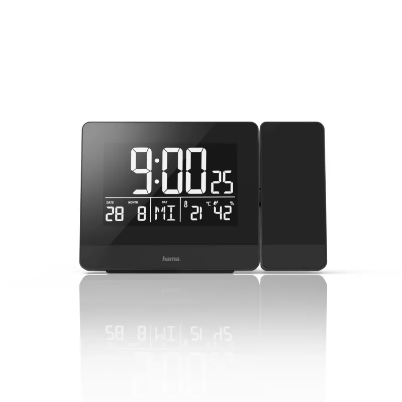 Despertador digital Hama Plus Charge negro