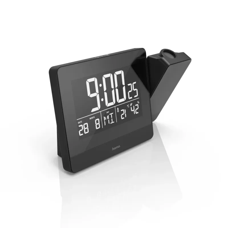 Despertador digital Hama Plus Charge negro