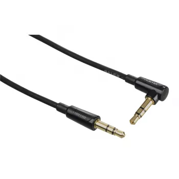Cable de audio Hama Flexi-slim 1,5m conector macho a macho 3,5mm negro