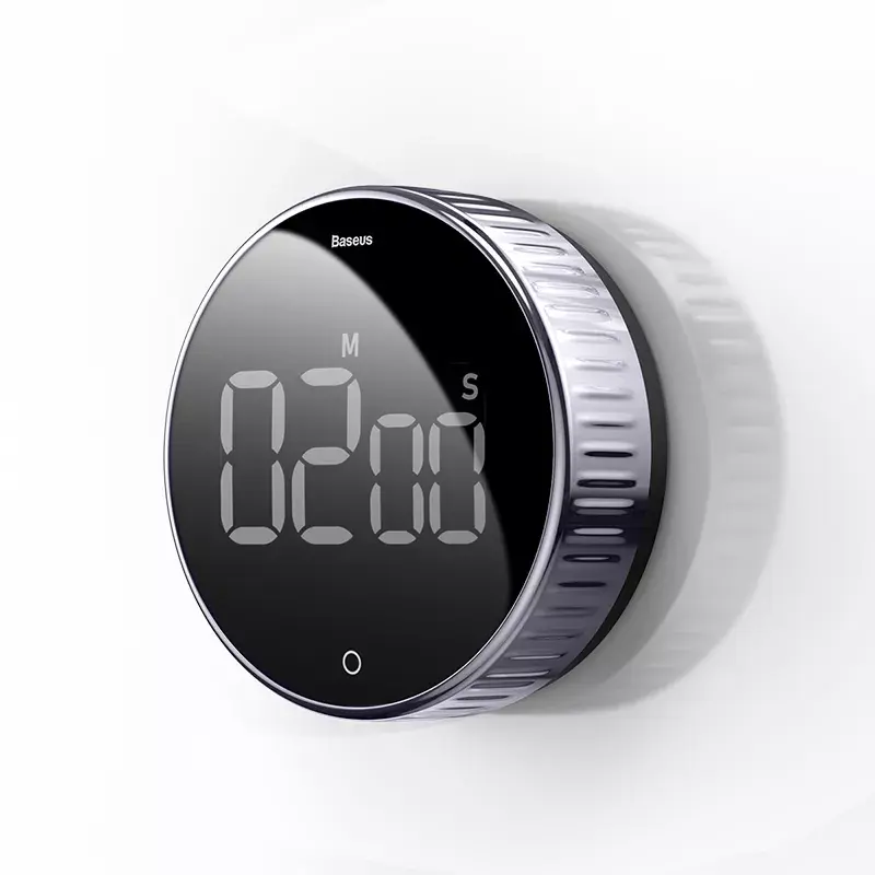 Temporizador diario Baseus Heyo Rotation Countdown negro digital