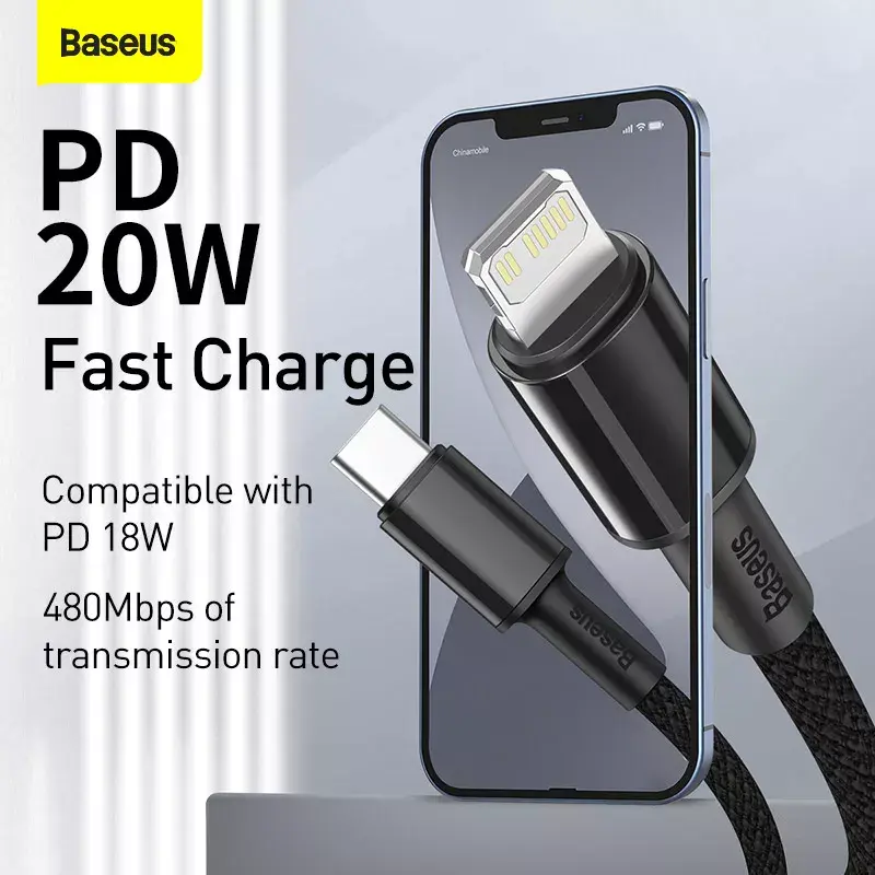 Cable Lightning Baseus CATLGD-A01 2m negro