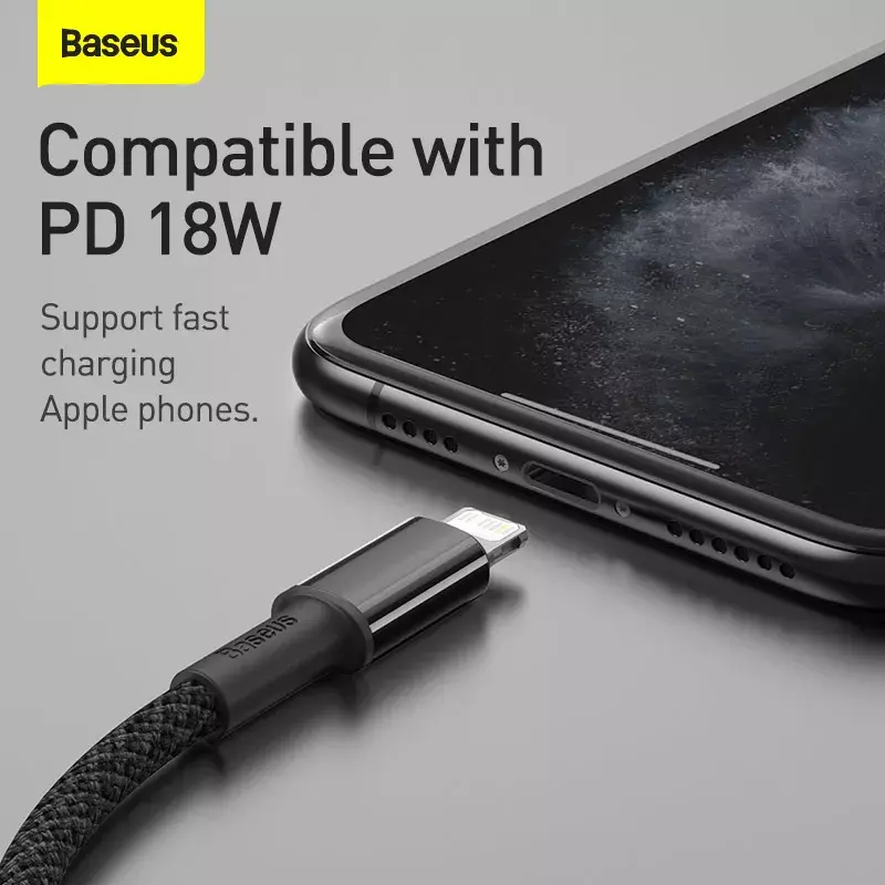 Cable Lightning Baseus CATLGD-A01 2m negro