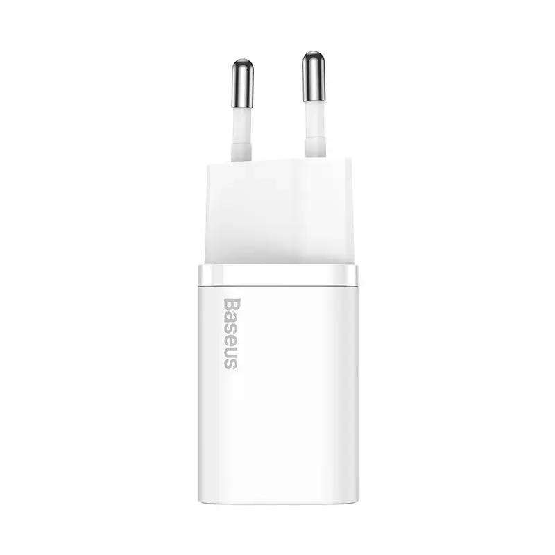 Cargador de interior Baseus Super Si blanco carga rápida 12V 1xUSB-C