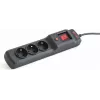 Regleta de enchufes ARMAC Multi M3 — 3 tomas, cable de 5 m, negra