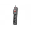 Regleta de enchufes ARMAC Multi M3 — 3 tomas, cable de 5 m, negra