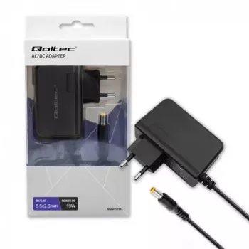 Fuente de alimentación Qoltec 51034 Interior 19W Negro 220-240V