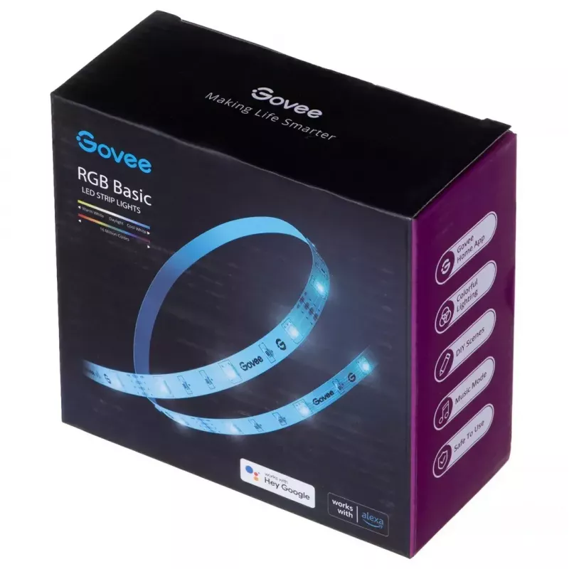 Govee H615A3A1 Basic tira LED RGB, 5 m, Wi-Fi