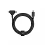 Cable USB-C Native Union Belt Cable Duo 1,5 m USB‑C a USB‑C/Lightning Negro