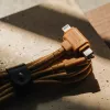 Cable USB Native Union Belt Cable Duo 1,5 m USB-C a USB-C/Lightning Amarillo