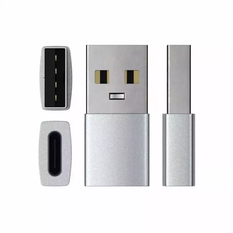 Satechi ST-TAUCS Adaptador USB-A USB-C Plateado