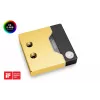 Bloque de agua EK Water Blocks Latón Cobre Negro Oro