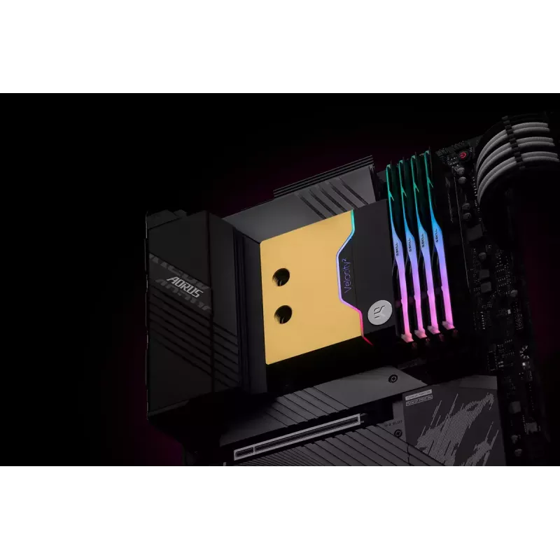 Bloque de agua EK Water Blocks Latón Cobre Negro Oro