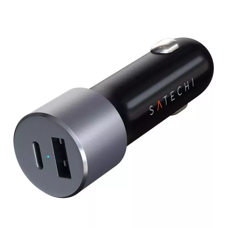 Cargador de coche Satechi ST-TCPDCCM 72W doble puerto USB Power Delivery carga rápida