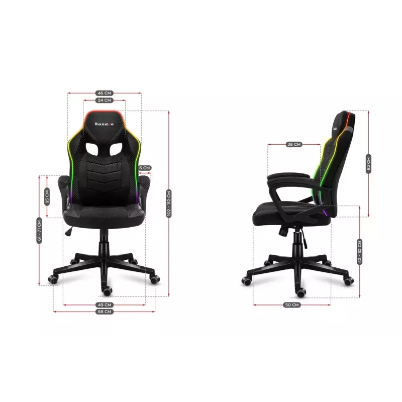 Huzaro Force 2.5 RGB Carbon Mesh silla gaming