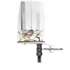 QuWireless QuSpot AX10S antena omnidireccional Wi-Fi + Bluetooth para Teltonika RUTX10, 2,4–6 GHz, 7 dBi, PoE/LAN, polarización vertical, IP67, blanca