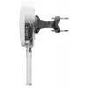 QuWireless QuMax A955M antena direccional LTE + Wi-Fi + GPS para Teltonika RUT956/RUT955, 6 dBi, PoE/LAN, polarización vertical, IP67, blanca