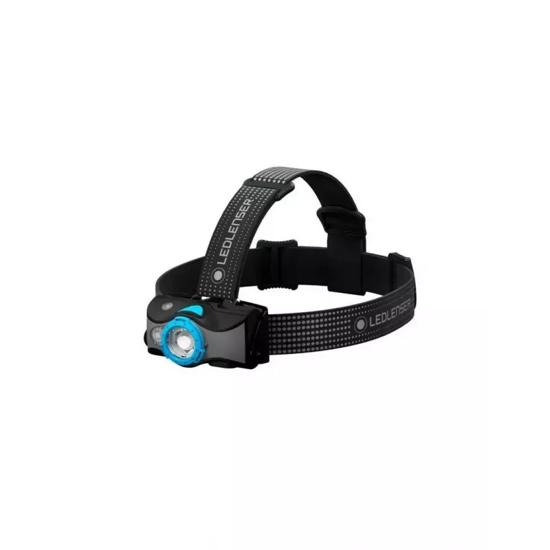 Linterna frontal Ledlenser MH7 negra azul — linterna frontal LED recargable, 400 lúmenes, batería integrada