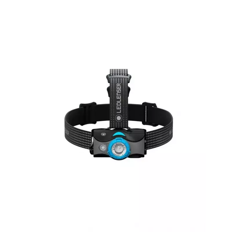 Linterna frontal Ledlenser MH7 negra azul — linterna frontal LED recargable, 400 lúmenes, batería integrada