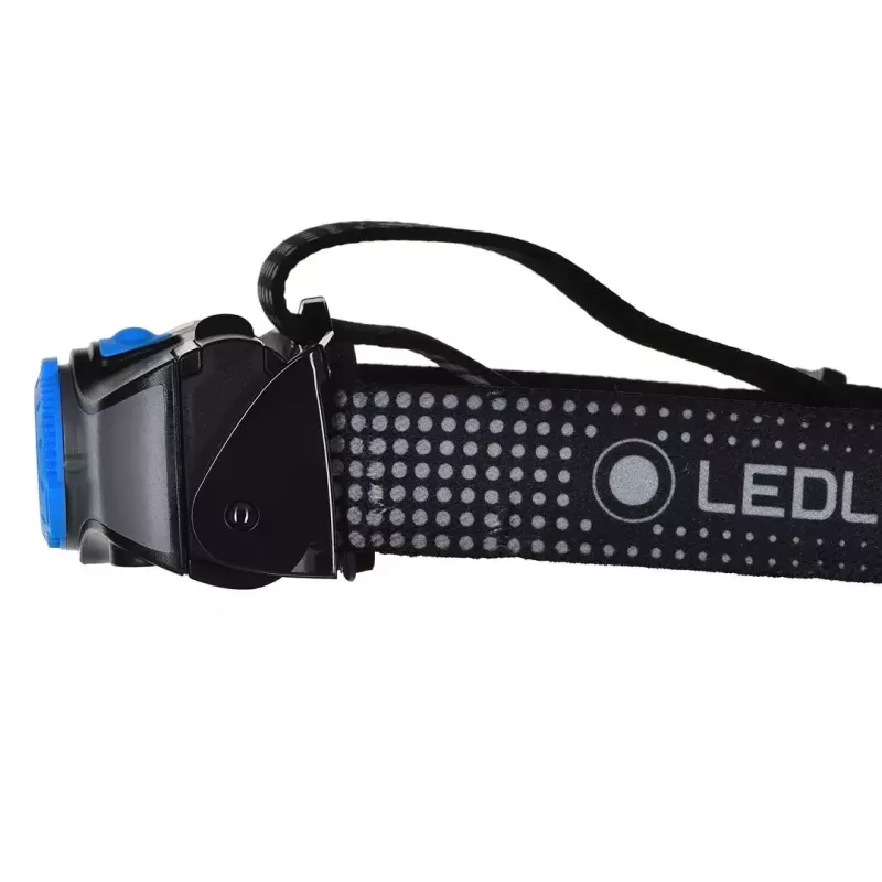Linterna frontal Ledlenser MH7 negra azul — linterna frontal LED recargable, 400 lúmenes, batería integrada