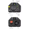 Convertidor de tensión QOLTEC Monolith 600 MS Wave 12V a 230V 600W, onda pura/sinusoidal o modificada según se indique